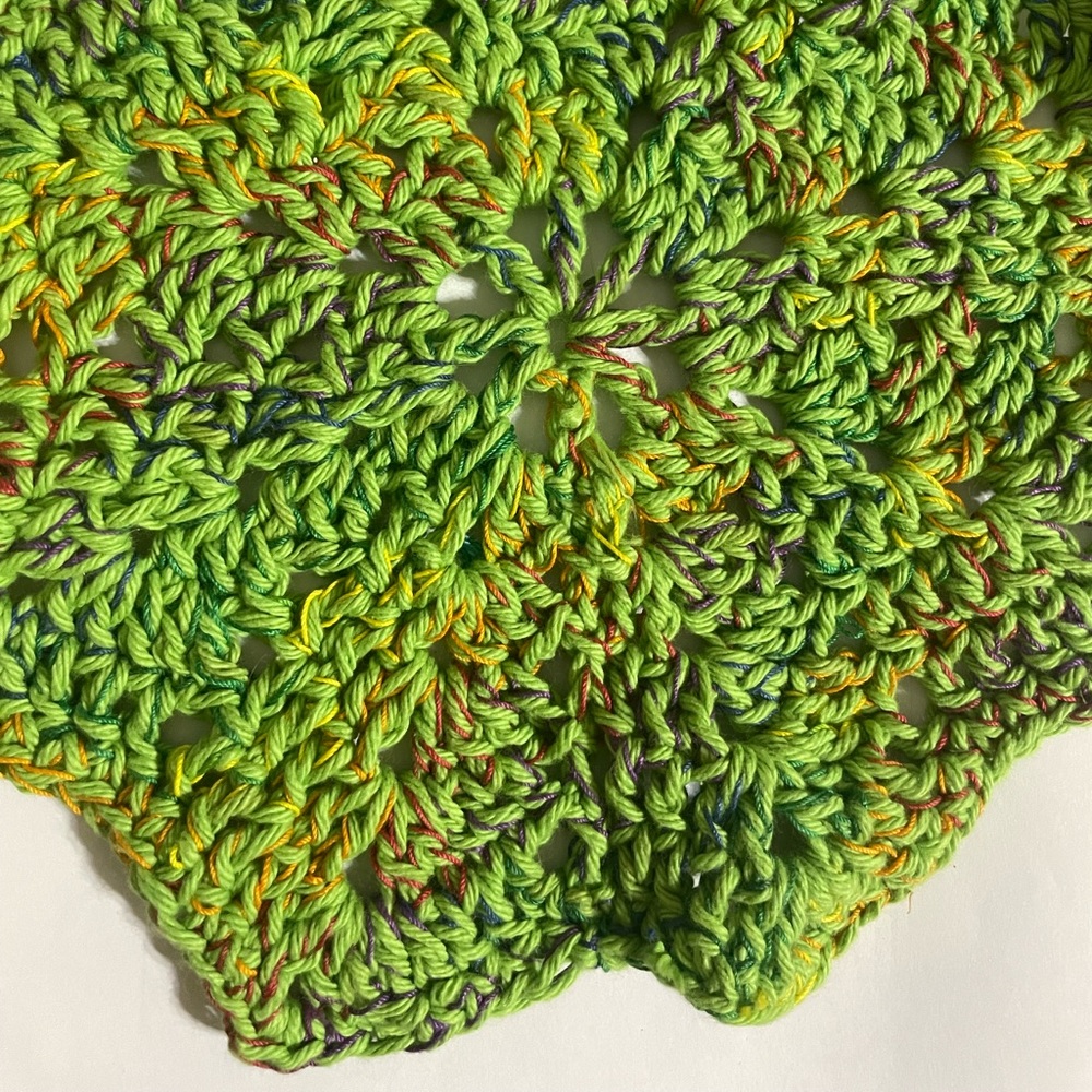 Handmade crochet trivet.